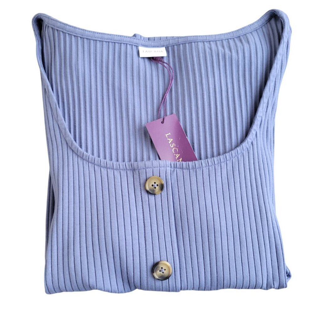 NWT Lascana Ribbed Button Up Top Size 12 - Picture 3 of 7